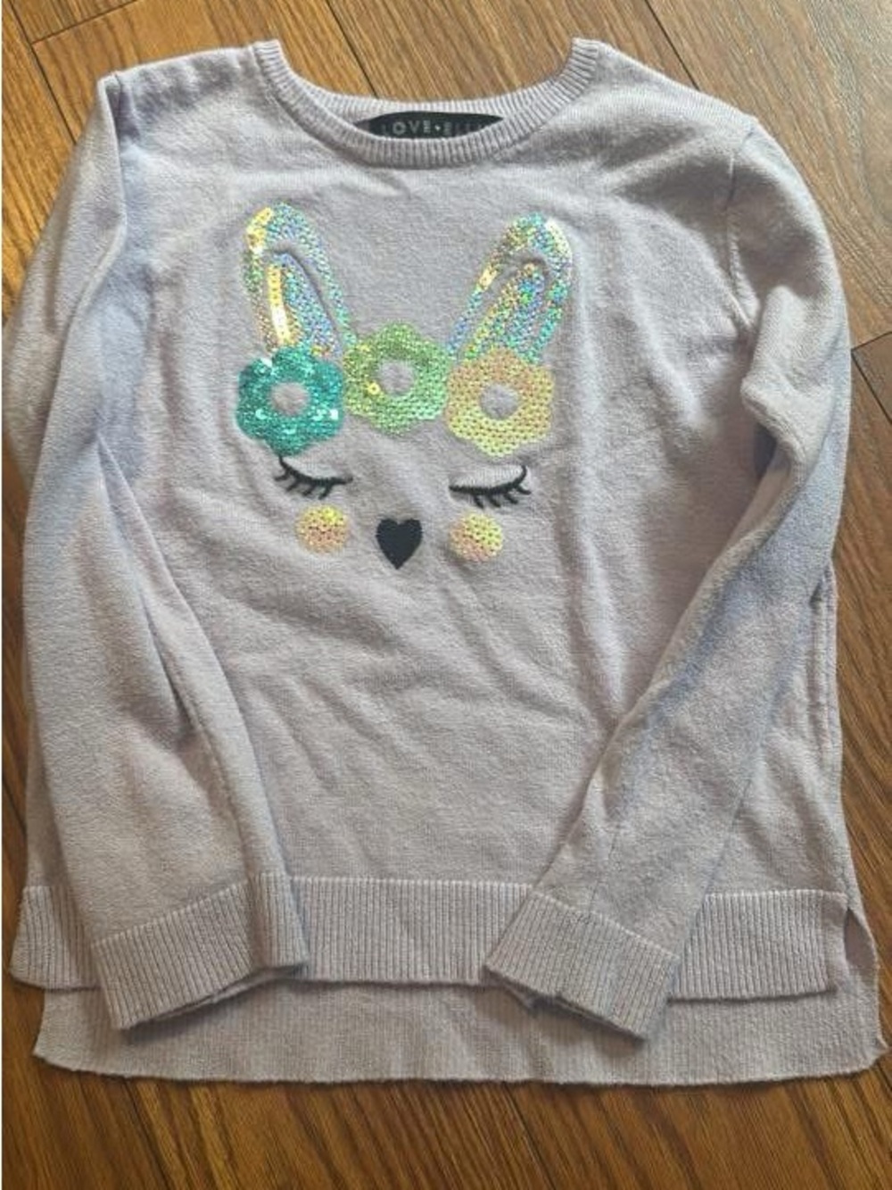 Love Ellie Long Sleeve Pullover with Sequin Motif for Kids